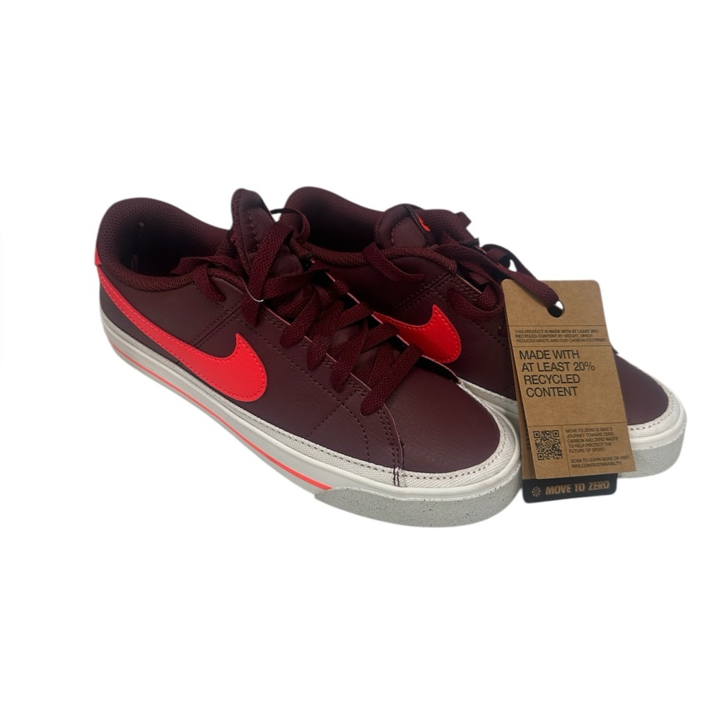 NWOB Size 6 Womens Nike Court Legacy Next Nature‎ Sneakers Team Red Crimson